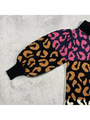FARM Rio Mixed Leopard Sweater Dress thumbnail 9