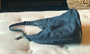 Coach Black Nylon Hobo Purse thumbnail 1