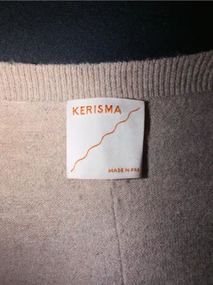 Kerisma Light Beige V-Neck Pullover Sweater thumbnail 2