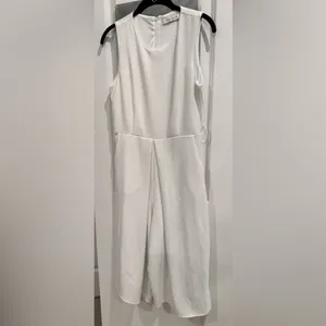 Bishop + Young White Jumpsuit Bridal Honeymoon Elopement Summer Resort Wide Leg thumbnail 3