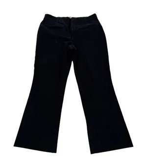 Maeve Anthropologie Black Wide Leg Trousers Pants‎ Size 10 Stretch Cotton Blend thumbnail 1