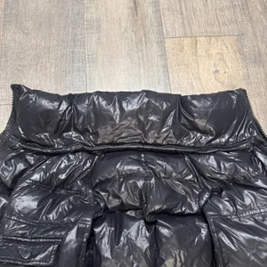 S13 Allie Shiny Black Puffer Down Jacket High Neck Funnel‎ Collar XS thumbnail 8