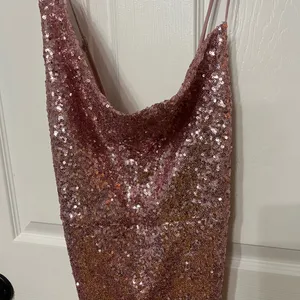 NWT ONE‎ AND ONLY COLLECTIVE lined sequin detail mini dress in blush thumbnail 3