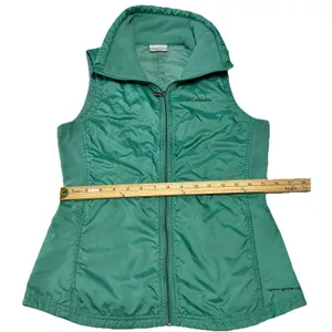 Columbia Mix It Around Vest Womens XS Teal Mint Green Quilted Fleece Omni-Shield thumbnail 10