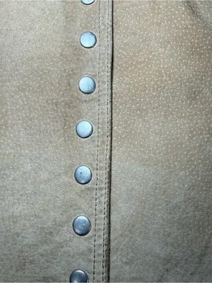 Coldwater Creek Suede Leather Jacket Women’s Large Tan Cowboy Snap Lined Western thumbnail 5
