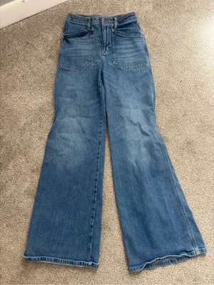 Anthropologie Pilcro The Carpenter Wide-Leg Jeans - 25 Waist thumbnail 14