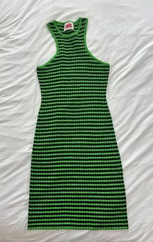 Solid & striped mini dress thumbnail 3