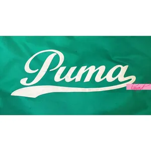 Puma VINTAGE Shoulder Bag Crossbody Green Ivory Bookbag Gym Weekend Zip Tote thumbnail 12