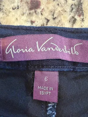Gloria Vanderbilt Dark Blue Women's Capris thumbnail 3