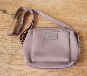 Dagne Dover Small Micah Crossbody Bag Women Mauve Purple Neoprene Travel Bag thumbnail 1