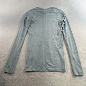 Lululemon 4 Run Swiftly Tech Long Sleeve Aquamarine Seamless Thumbholes Athletic thumbnail 12