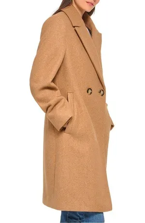 DKNY brown Wool Coat thumbnail 4