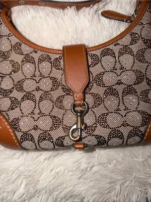 Coach Hampton Hobo jacquard Shoulder Bag thumbnail 5