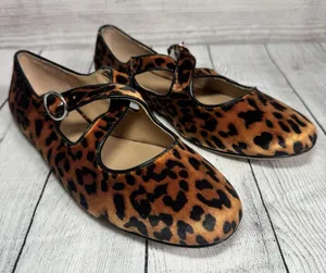 A New Day Women Tasmin Leopard Print Flats Size 10 thumbnail 1