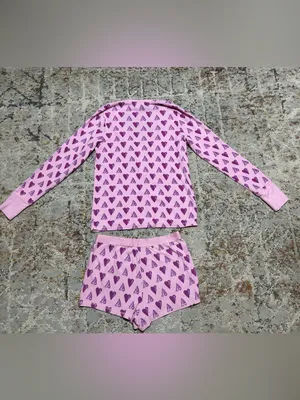 Victoria's Secret Pink Thermal Shorts Pajama Set size Medium thumbnail 3