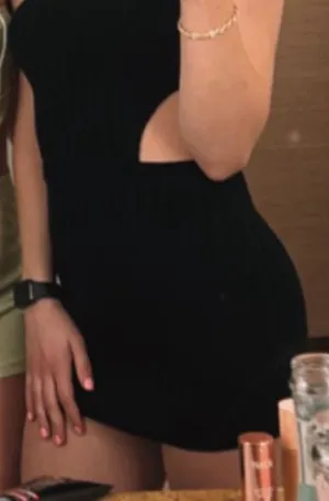 Princess Polly Black Cut-Out Dress Mini thumbnail 1