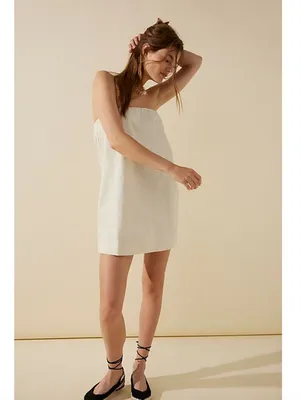 Free People Free-est Essentially the Best Cotton-Linen Mini Dress thumbnail 2