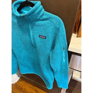 Patagonia‎ Better Sweater 1/4 zip pullover fleece teal women's Medium thumbnail 2