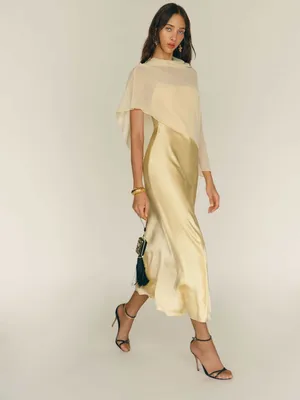 Reformation Lilibeth Silk Dress thumbnail 2