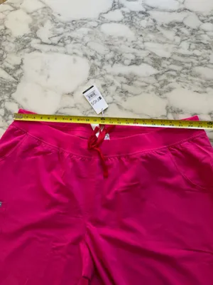 NWT Figs Kade Cargo Pants Womens 5XL Pink Scrubs Drawstring thumbnail 4