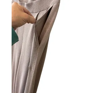 Urban Outfitters Mauve‎ Brown Linen Blend Pleated Knit Sweater Pants Large thumbnail 11