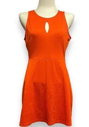 C&V Chelsea & Violet Keyhole Side Cutout Fit Flare Burnt Orange XL thumbnail 1