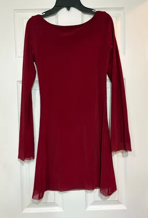 Maroon Dress thumbnail 1