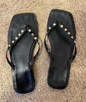 Fashion flip flops Black Size 8 thumbnail 1
