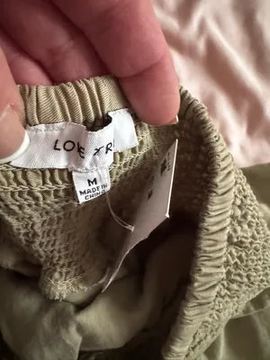 Smocked Waist Ruffle Mini Skirt - Sage Green thumbnail 4