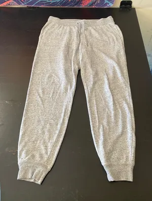 Old Navy Light Gray Women's Track Joggers thumbnail 1