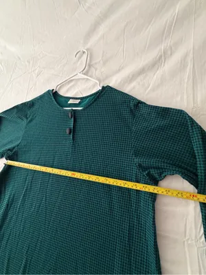 Honors Maternity Houndstooth Size M Green 3/4 Sleeve Top(A659) thumbnail 6