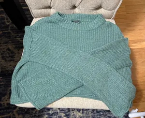 Wild Fable Mint Green Cropped Sweater thumbnail 1