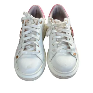 Aldo White and Pink Heart Embellished Sneakers thumbnail 3