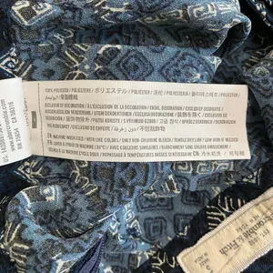 Abercrombie & Fitch Geometric Tie‎ Belt Mini Skirt Womens Size S Blue Cream thumbnail 7