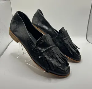 Free People x Jeffrey Campbell pebbled leather Kiltie Moc toe loafer size 8 M thumbnail 1