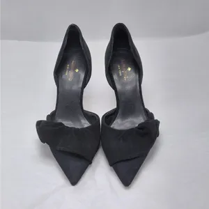 Kate Spade Pumps Size 8.5 Black Suede Coquette Quiet Luxury Heels Wedding Party thumbnail 3