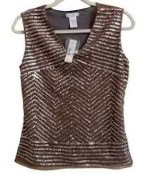 NWT Worthington Size Large Sequin Sleeveless Blouse‎ thumbnail 1