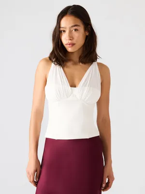 NWT Steve Madden Addisyn Top in Antique White Size Small thumbnail 2