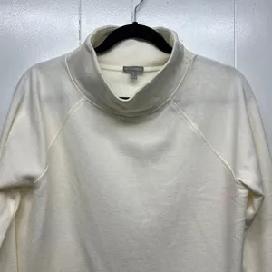 T by Talbots Sweatshirt Womens Medium Mock Neck Soft Cozy Activewear Loungewear thumbnail 3