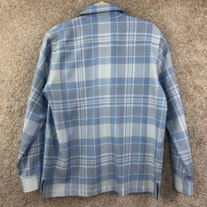 Lauren Ralph Lauren Wool Blue Plaid Button Down‎ Shirt Jacket Women M Classic thumbnail 9