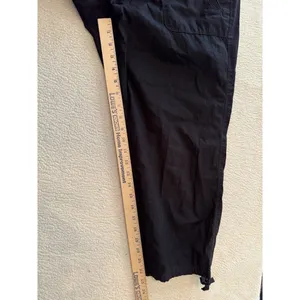 Loft Ann Taylor Women's 8 Black Zipper Cropped Capri Pants Cotton Pockets thumbnail 6