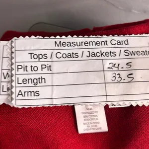Ulla Popken Cardigan Sweater Red 16‎ Or 18 thumbnail 8