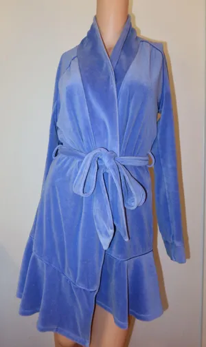 Juicy Couture Velour Ruffle Hem Robe thumbnail 1