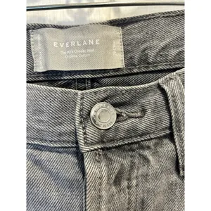 Everlane The 90s Cheeky Jean Organic Cotton Grey Washed‎ Crop Size 27 High Rise thumbnail 4