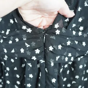 Lulus Blouse Womens M Sheer Floral Long Sleeve Ruffle Neck Keyhole Back Top thumbnail 8