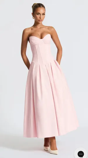 Babyboo SALMA MIDI DRESS - BLUSH thumbnail 4