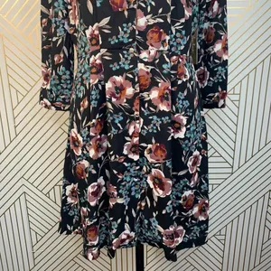 Lulus‎ Such a Beauty Black Floral Button-Up Dress thumbnail 6