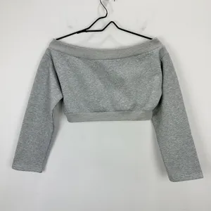 Majorelle Martine Sweater Sweatshirt Cropped Off Shoulder Balletcore Gray Small thumbnail 3