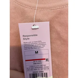 Wild Fable Crop Top Retro Pink Rainbow Striped Hem NWT‎ Y2K Aesthetic Size M thumbnail 4