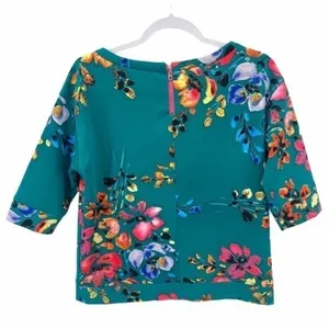 Baraschi‎ Floral Print Boatneck Top thumbnail 3